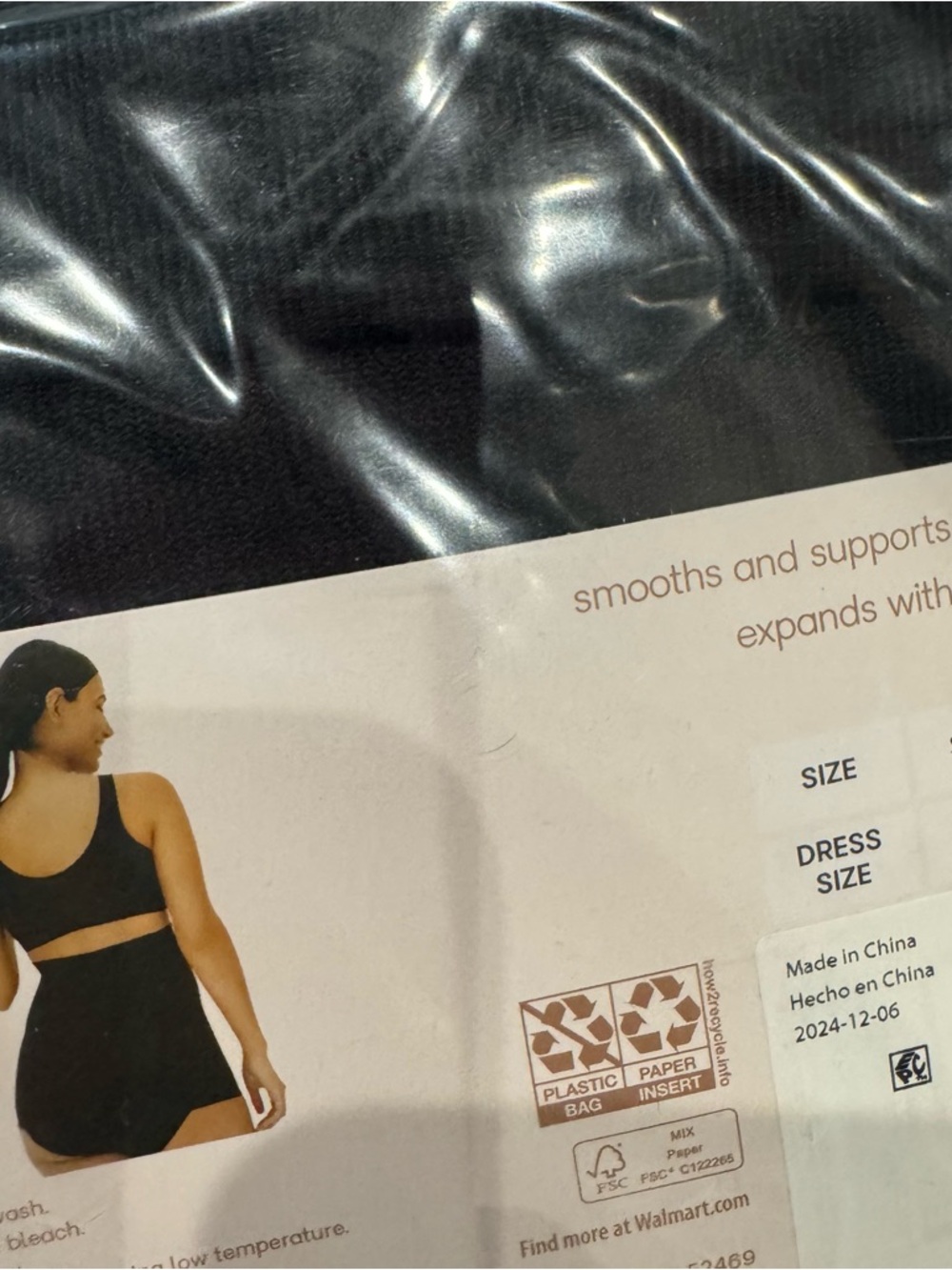 Joyspun Maternity Band - Black (L-XL) 12-18 Belly & Back Support NEW - Picture 5 of 5